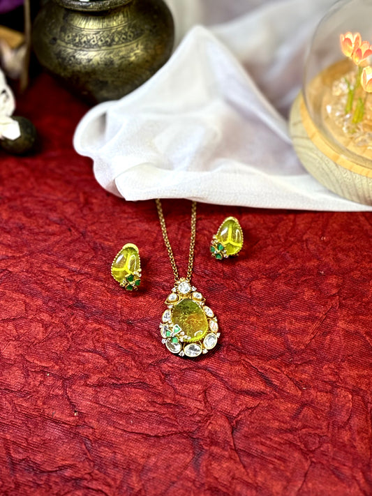 Radiant Drop Pendant Set