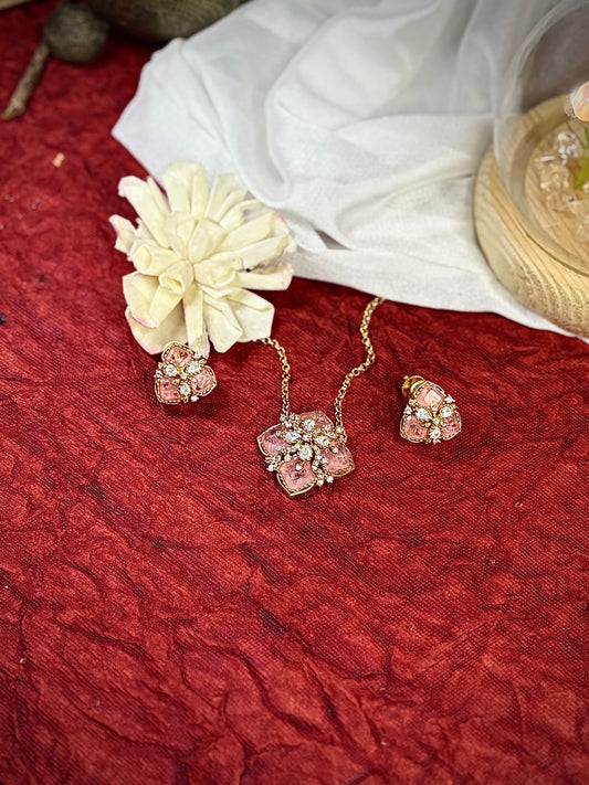 Blushing Petal Pendant Set