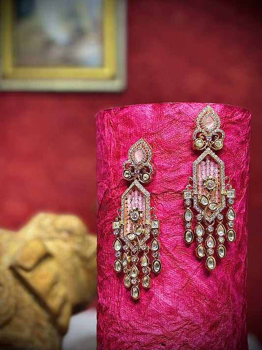 Royal Pink Elegance Earrings
