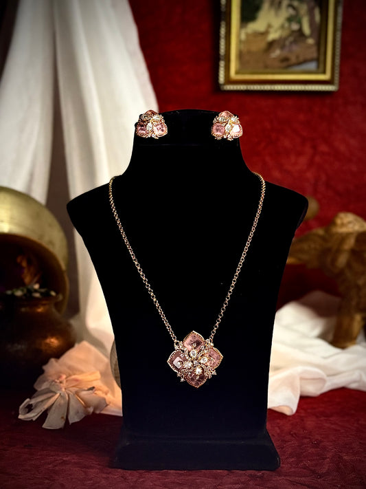 Blushing Petal Pendant Set