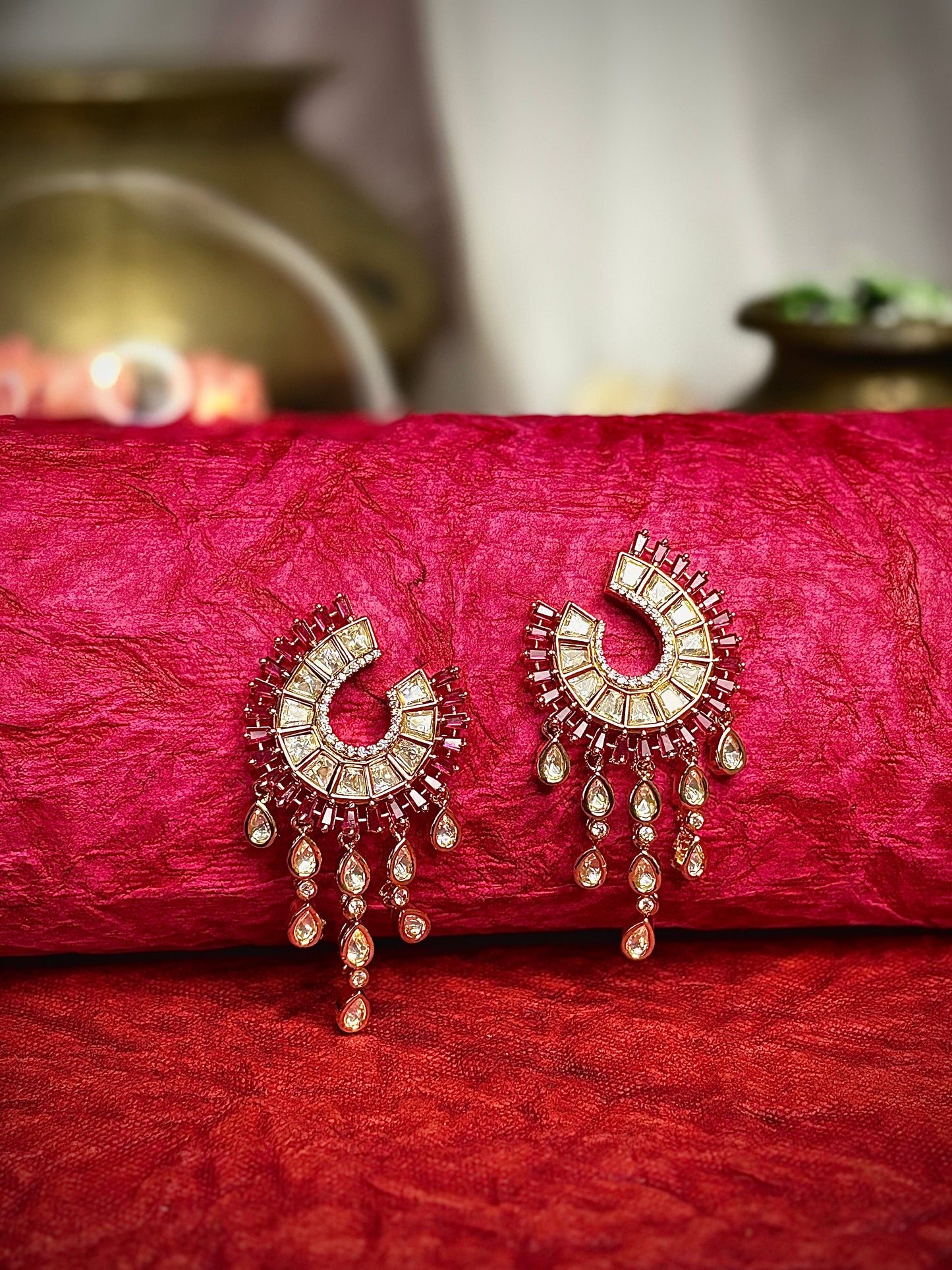 Golden Radiance Chandbali