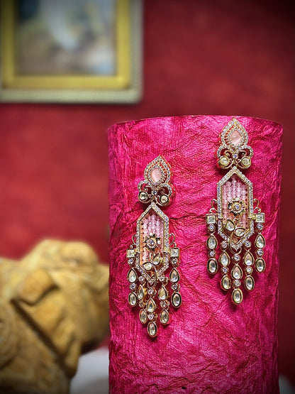 Royal Pink Elegance Earrings