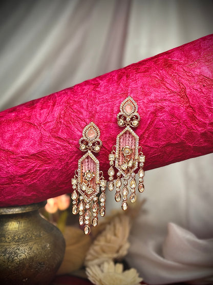 Royal Pink Elegance Earrings