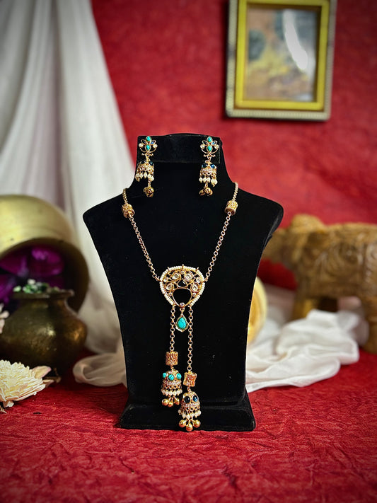 Turquoise Royalty Pendant Set