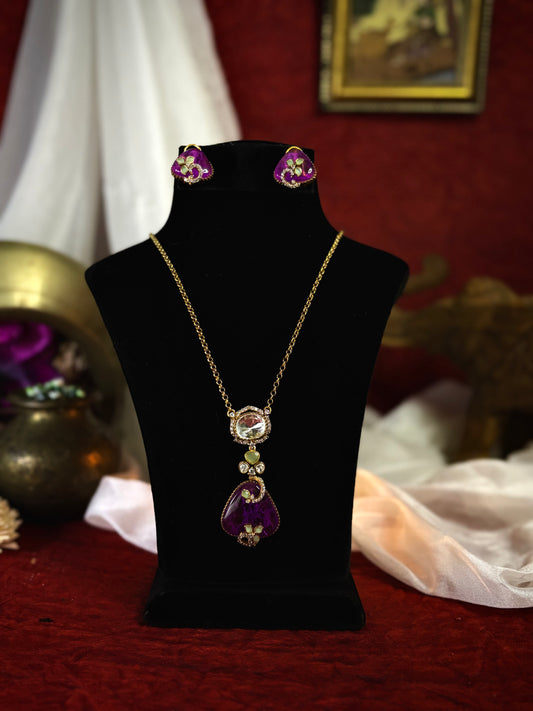 Violet Breeze Pendant Set